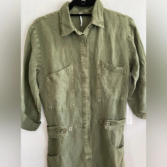 NWT YOUNG FABULOUS & BROKE YFB Linen  Blend Lake Side Romper Sz Xs - Picture 4 of 16